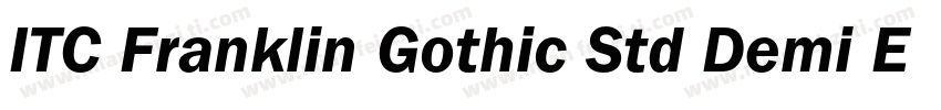 ITC Franklin Gothic Std Demi Extra字体转换